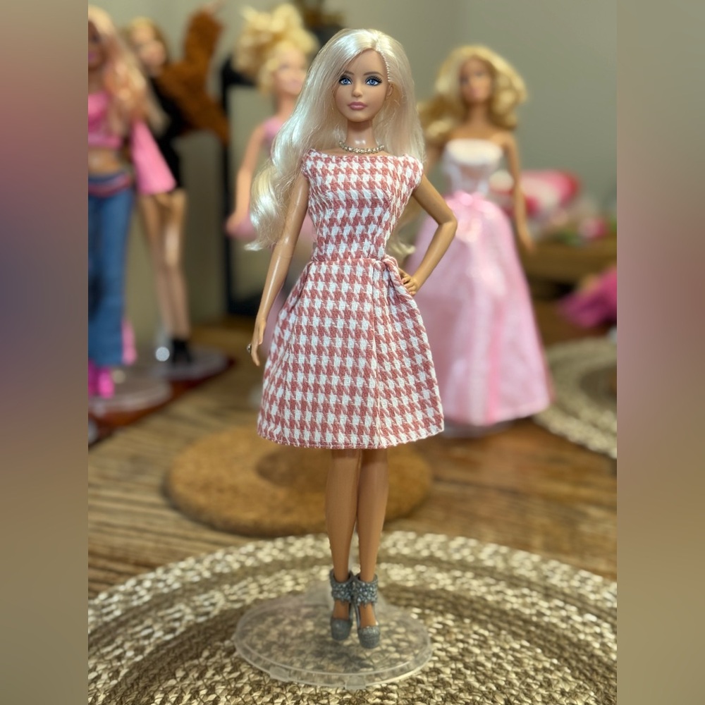 Barbie Outfit Pink & White Dress (Doll is NOT INCLUDED)